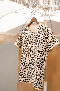 Geometrisk amningst-shirt