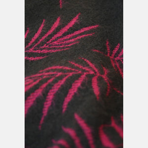 Yaro Blanket - Bahamas Black Magenta Wool