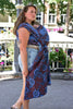 Yaro vävd sjal - Ava Duo Black Blue Random Red - 100% bomull