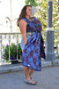 Yaro vävd sjal - Ava Duo Black Blue Random Red - 100% bomull