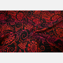 Laden Sie das Bild in den Galerie-Viewer, Yaro ringsjal - Ava Trinity Black Sangria Rainbow Wool Ring Sling - 70% bomull, 30% merinoull - Utförsäljning!
