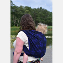 Ladda upp bild till gallerivisning, Yaro vävd sjal - Bahamas Black Dark-Blue Hemp - 80% bomull, 20% hampa
