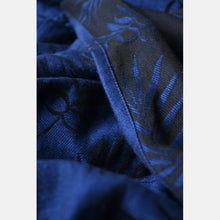 Ladda upp bild till gallerivisning, Yaro vävd sjal - Bahamas Black Dark-Blue Hemp - 80% bomull, 20% hampa
