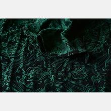 Ladda upp bild till gallerivisning, Yaro ringsjal - Elvish Duo Black Blue-Green Wool Tencel - 50% bomull, 30% merinoull, 20% tencel
