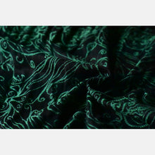 Ladda upp bild till gallerivisning, Yaro ringsjal - Elvish Duo Black Blue-Green Wool Tencel - 50% bomull, 30% merinoull, 20% tencel
