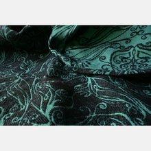 Load image into Gallery viewer, Yaro vävd sjal - Elvish Duo Black Petrol Cashmere Tencel - 50% bomull, 30% kashmir, 20% tencel
