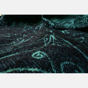 Yaro ringsjal - Elvish Duo Black Petrol Cashmere Tencel Ring Sling - 50% bomull, 30% kashmir, 20% tencel