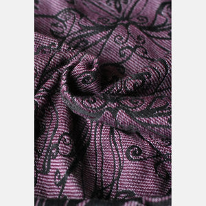 Yaro vävd sjal - Elvish Duo Black Purple Cashmere - 50% bomull, 50% kashmir - Utförsäljning!