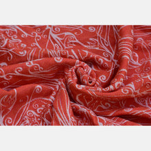 Laden Sie das Bild in den Galerie-Viewer, Yaro ringsjal - Elvish Duo Honey Orange Wool Blend Ring Sling - 60% bomull, 30% merinoull, 5% kashmir, 5% silke
