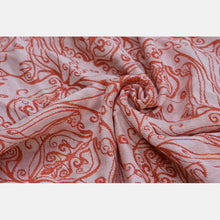 Laden Sie das Bild in den Galerie-Viewer, Yaro ringsjal - Elvish Duo Honey Orange Wool Blend Ring Sling - 60% bomull, 30% merinoull, 5% kashmir, 5% silke
