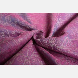Yaro ringsjal - Elvish Duo Pink Turkis Grey Tencel Ring Sling - 80% bomull, 20% tencel