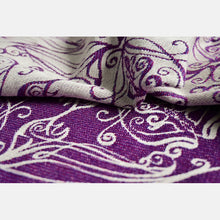 Ladda upp bild till gallerivisning, Yaro ringsjal - Elvish Duo Purple Cashmere Ring Sling - 50% bomull, 50% kashmir
