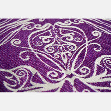 Load image into Gallery viewer, Yaro ringsjal - Elvish Duo Purple Cashmere Ring Sling - 50% bomull, 50% kashmir

