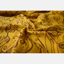 Load image into Gallery viewer, Yaro ring sling - Elvish Duo Yellow Purple Tencel Seacell Ring Sling - 55% cotton, 30% tencel, 15% seacell
