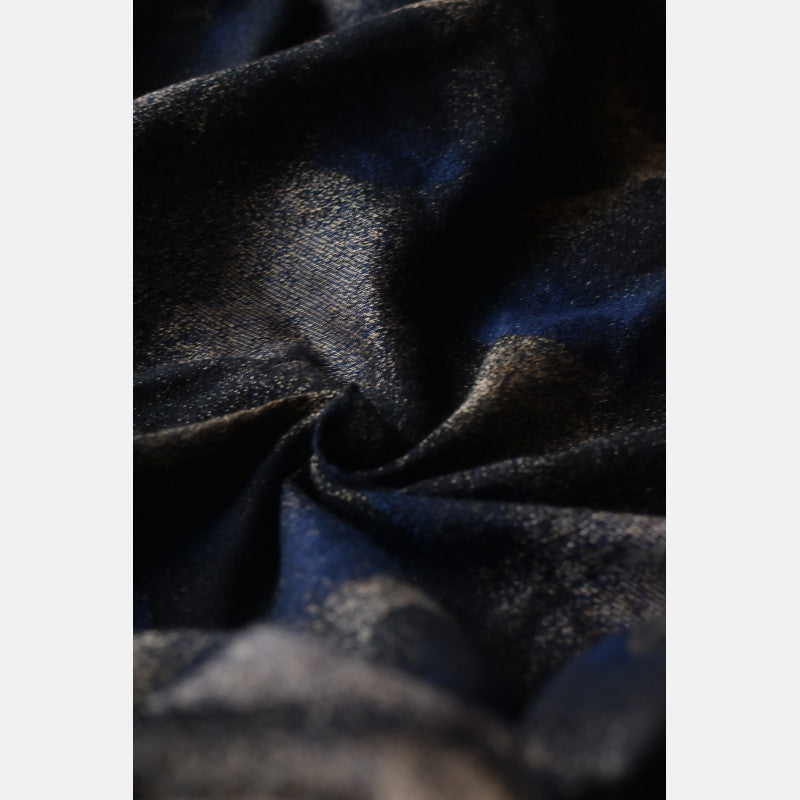 Yaro ringsjal - Exoplanet Duo Camel Black Blue Wool Blend - 50% bomull, 30% ull, 20% tencel - Utförsäljning!