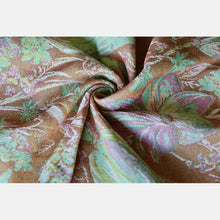 Ladda upp bild till gallerivisning, Yaro ringsjal - Floral Trio Brick Green Caramel Seacell Ring Sling - 90% bomull, 10% seacell

