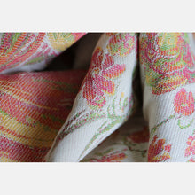 Ladda upp bild till gallerivisning, Yaro ringsjal - Floral Trio Brick Green Caramel Seacell Ring Sling - 90% bomull, 10% seacell
