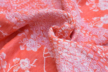 Laden Sie das Bild in den Galerie-Viewer, Yaro vävd sjal - Flowersnake Duo Brick Orange Linen - 70% bomull, 30% linne
