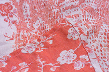 Laden Sie das Bild in den Galerie-Viewer, Yaro vävd sjal - Flowersnake Duo Brick Orange Linen - 70% bomull, 30% linne
