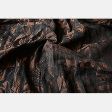 Load image into Gallery viewer, Yaro vävd sjal - Four Winds Black Brown Linen - 60% bomull, 40% linne
