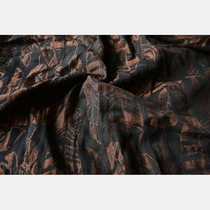 Yaro vävd sjal - Four Winds Black Brown Linen - 60% bomull, 40% linne