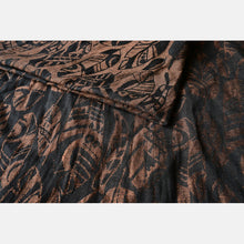Laden Sie das Bild in den Galerie-Viewer, Yaro vävd sjal - Four Winds Black Brown Linen - 60% bomull, 40% linne - Utförsäljning!
