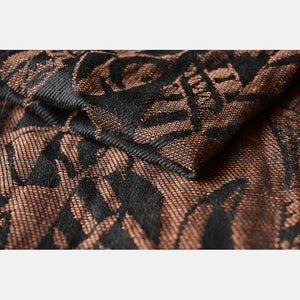 Yaro vävd sjal - Four Winds Black Brown Linen - 60% bomull, 40% linne - Utförsäljning!