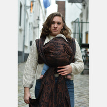 Laden Sie das Bild in den Galerie-Viewer, Yaro vävd sjal - Four Winds Black Brown Linen - 60% bomull, 40% linne - Utförsäljning!
