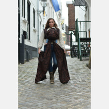 Laden Sie das Bild in den Galerie-Viewer, Yaro vävd sjal - Four Winds Black Brown Linen - 60% bomull, 40% linne - Utförsäljning!
