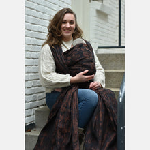 Laden Sie das Bild in den Galerie-Viewer, Yaro vävd sjal - Four Winds Black Brown Linen - 60% bomull, 40% linne - Utförsäljning!
