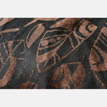Load image into Gallery viewer, Yaro vävd sjal - Four Winds Black Brown Linen - 60% bomull, 40% linne
