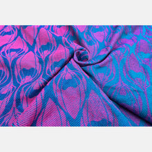 Laden Sie das Bild in den Galerie-Viewer, Yaro vävd sjal - La Fleur Meta Petrol Purple Fuchsia Tencel - 70% bomull, 30% tencel - Utförsäljning!
