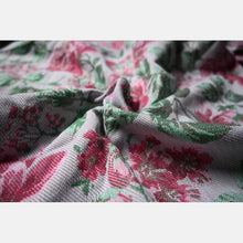 Ladda upp bild till gallerivisning, Yaro ringsjal - La Peonia Trinity Fuchsia Green Tencel Ring Sling - 80% bomull, 20% tencel - Utförsäljning!
