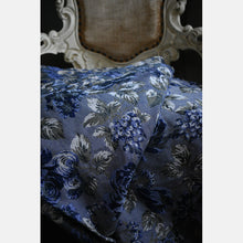 Load image into Gallery viewer, Yaro Woven wrap - La Peonia Trinity Night-Blue Beige Wool - 70% Cotton, 30% Wool - Sale!
