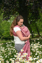 Load image into Gallery viewer, Yaro Woven wrap - La Vita Duo Beige Pale Pink Wool Blend - 50% wool, 40% cotton, 10% silk
