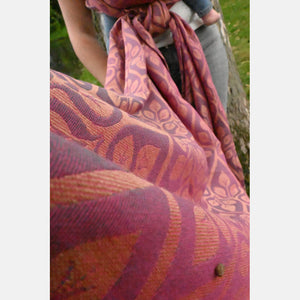 Yaro Woven wrap - La Vita Duo Beige Pale Pink Wool Blend - 50% wool, 40% cotton, 10% silk