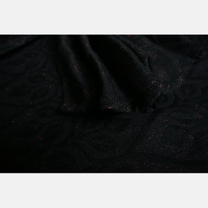 Yaro ringsjal - La Vita Duo Black Alpaca Red Glam Ring Sling - 69% bomull, 30% baby alpacka, 1% glitter - Utförsäljning!