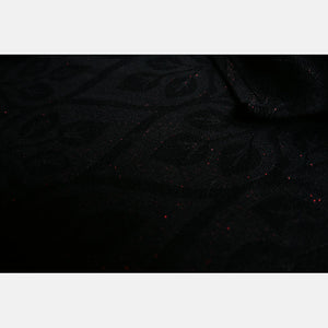 Yaro ringsjal - La Vita Duo Black Alpaca Red Glam Ring Sling - 69% bomull, 30% baby alpacka, 1% glitter - Utförsäljning!