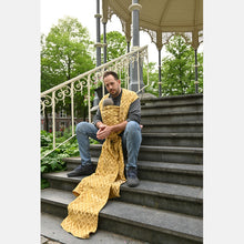 Load image into Gallery viewer, Yaro Woven wrap - La Vita Duo Yellow Dark-Purple Linen - 70% Cotton, 30% Linen - Sale!
