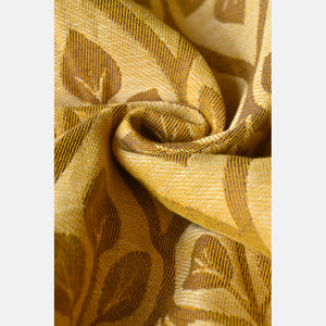 Yaro Ring Shawl - La Vita Duo Yellow Dark-Purple Linen - 70% Cotton, 30% Linen - Sale!