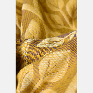 Yaro Ring Shawl - La Vita Duo Yellow Dark-Purple Linen - 70% Cotton, 30% Linen - Sale!