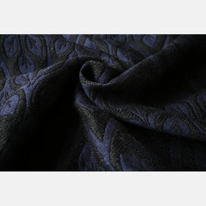 Yaro vävd sjal - La Vita Puffy Black Navy Alpaca Wool - 40% bomull, 40% Baby alpacka, 20% merinoull - Utförsäljning!