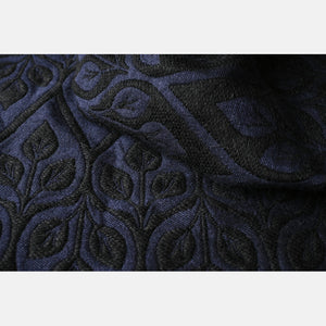 Yaro vävd sjal - La Vita Puffy Black Navy Alpaca Wool - 40% bomull, 40% Baby alpacka, 20% merinoull - Utförsäljning!