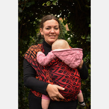 Laden Sie das Bild in den Galerie-Viewer, Yaro ringsjal - La Vita Trinity Firebird Rainbow High Wool Ring Sling - 50% bomull, 50% merinoull - Utförsäljning!
