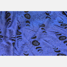 Load image into Gallery viewer, Yaro woven shawl - Luna Duo Black Grey Dark-Blue Glam - 99% cotton, 1% polyester
