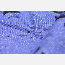 Load image into Gallery viewer, Yaro woven shawl - Luna Duo Black Grey Dark-Blue Glam - 99% cotton, 1% polyester

