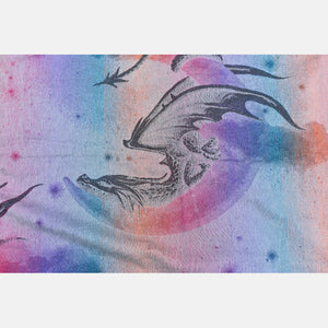 Yaro ringsjal - Moonkeeper Duo Celestial Rainbow Black Ring Sling - 100% bomull