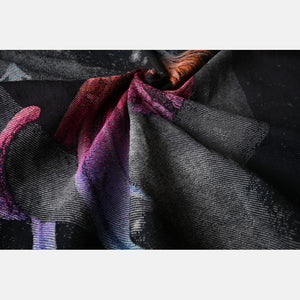 Yaro ringsjal - Moonkeeper Duo Celestial Rainbow Black Ring Sling - 100% bomull
