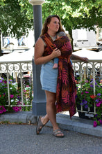 Laden Sie das Bild in den Galerie-Viewer, Yaro vävd sjal - Oasis Duo Black Pink Bronze - 100% bomull
