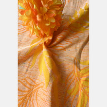 Ladda upp bild till gallerivisning, Yaro vävd sjal - Oasis Duo Yellow Peach Confetti - 99% bomull, 1% polyester - Utförsäljning!
